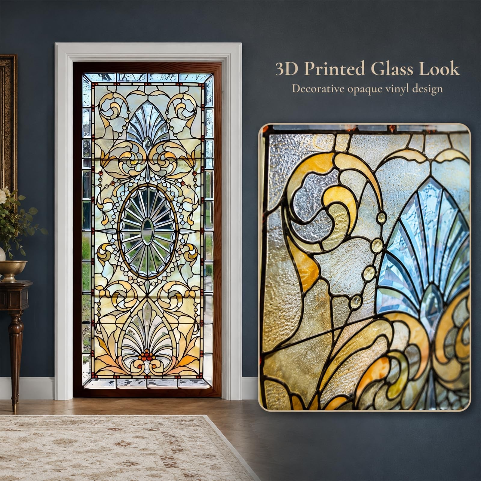 ChezMax Door Stickers Decals 3D Door Murals Peel and Stick, Removable Decorat…