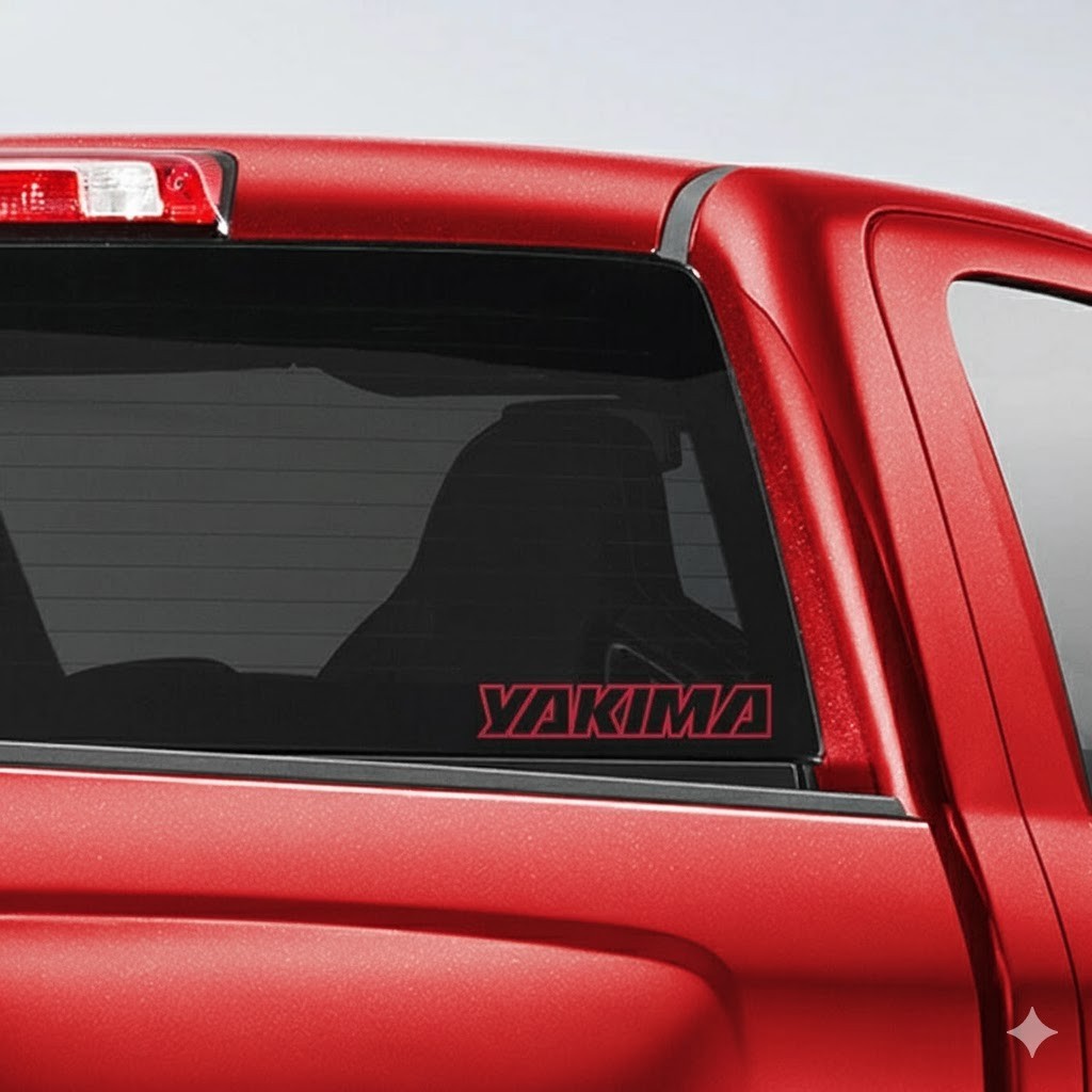 Yakima 5×1 Logo Vinyl Decal Window Sticker Roof Rack Bike Fairing Carrier Mount