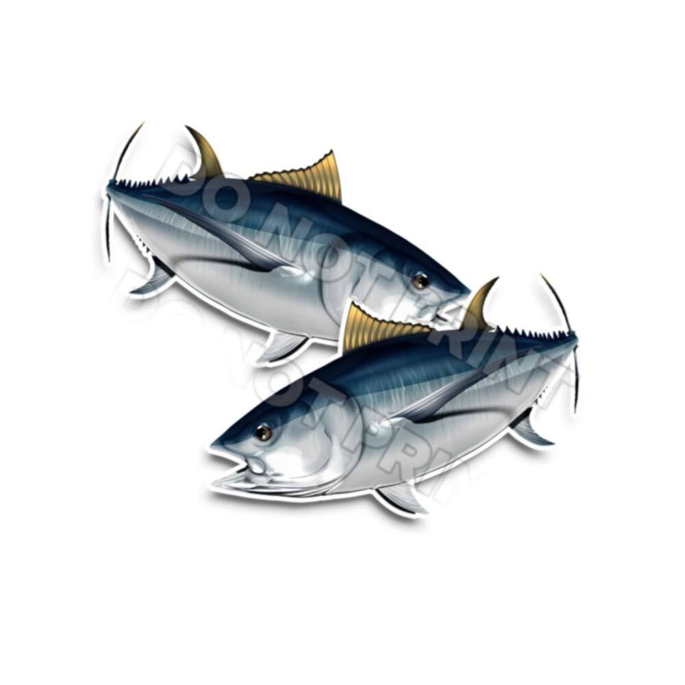 Albacore Decals Fish Stickers Vinyl Tackle Box Stickers – Set of 2 #121