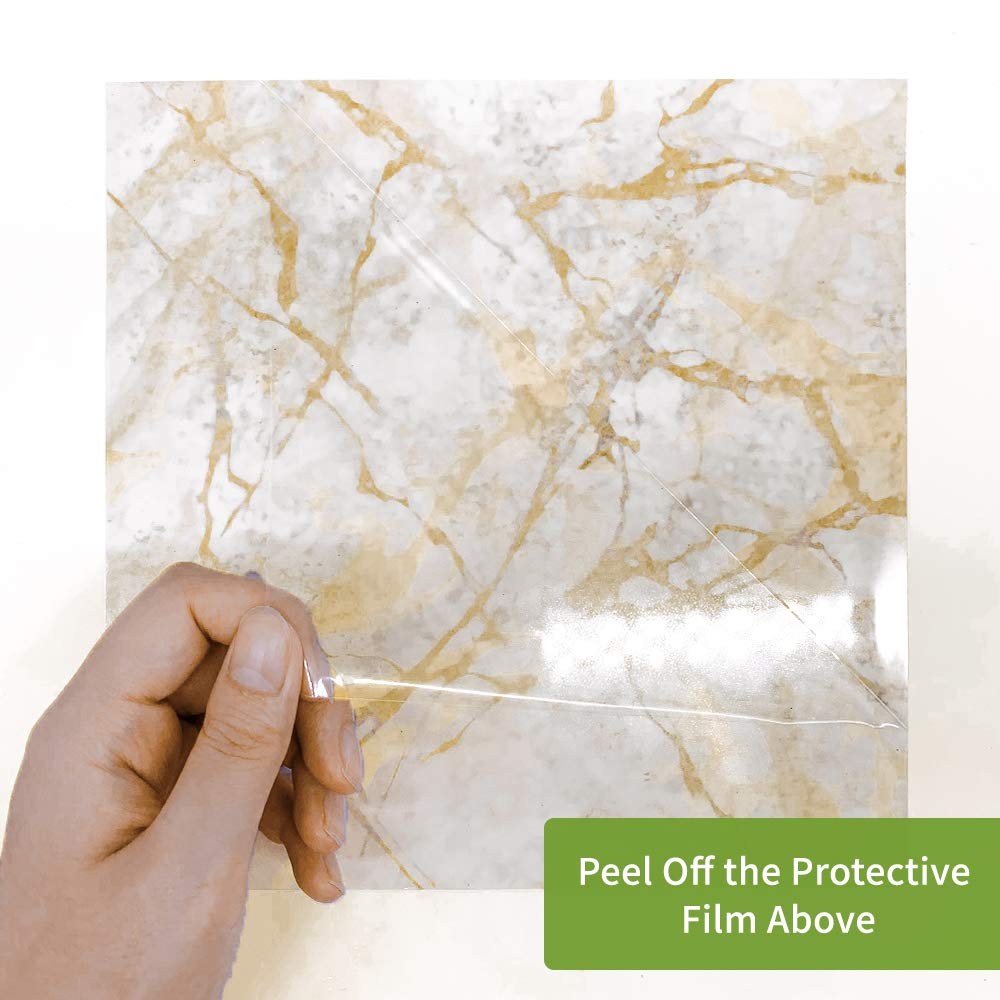 50Pcs Peel and Stick Backsplash Wall Tile for Kitchen Bathroom Laundry Room, …
