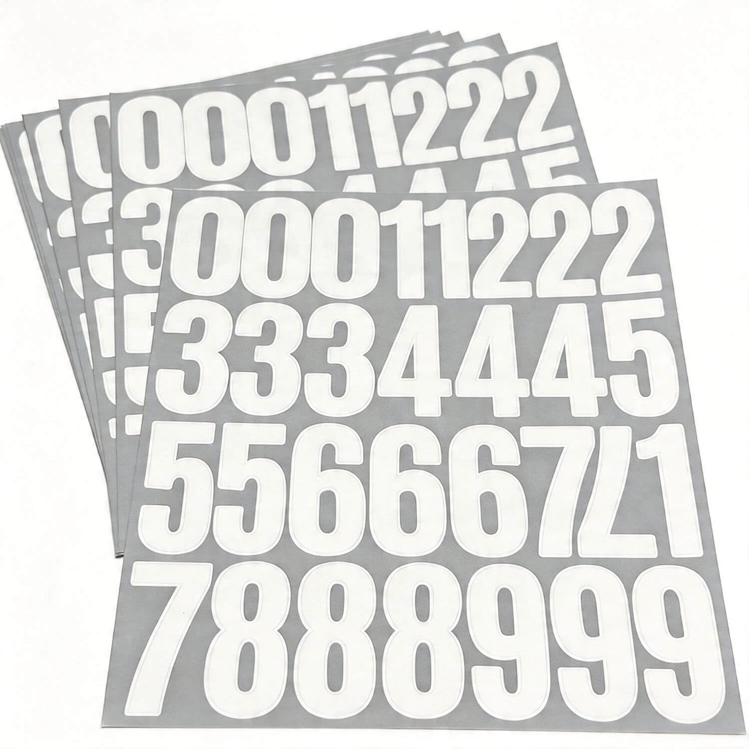 240 Pcs 2 Inch Number Stickers,8 Sheets 0-9 Self-Adhesive Vinyl Waterproof Numbe