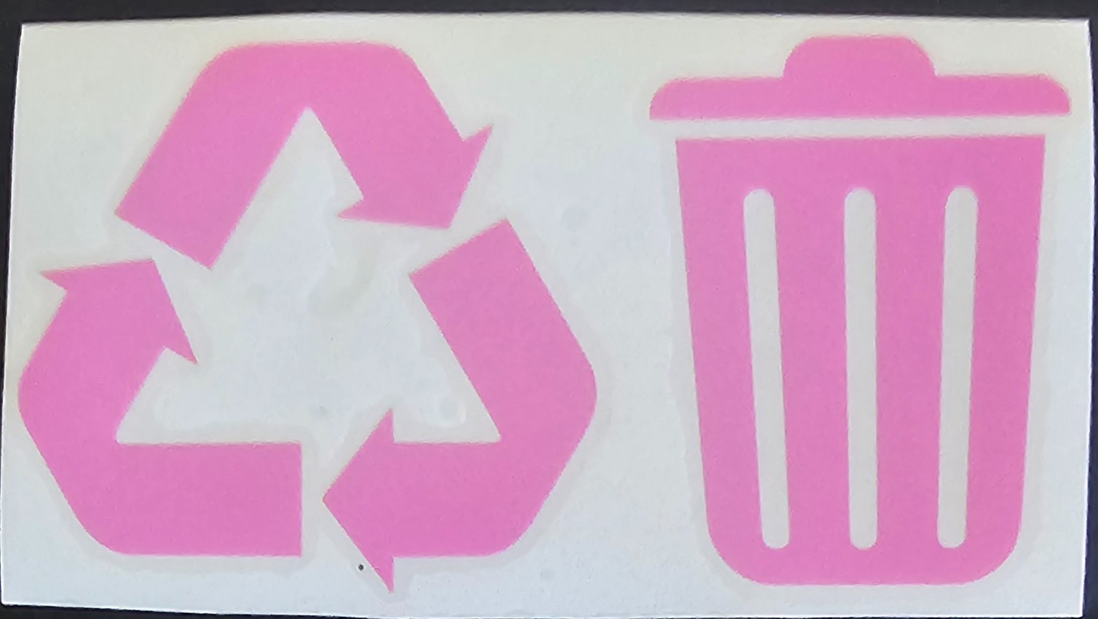 Multi Color-Trash and Recycle – sticker decals for home &office – 4 inch.