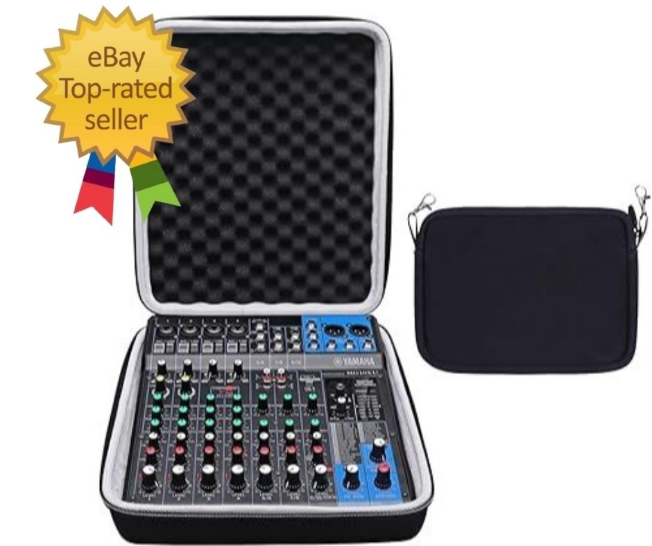 Hard Case for YAMAHA MG10XU or MG10 or MG0610-Input Stereo Mixer with Small Stor