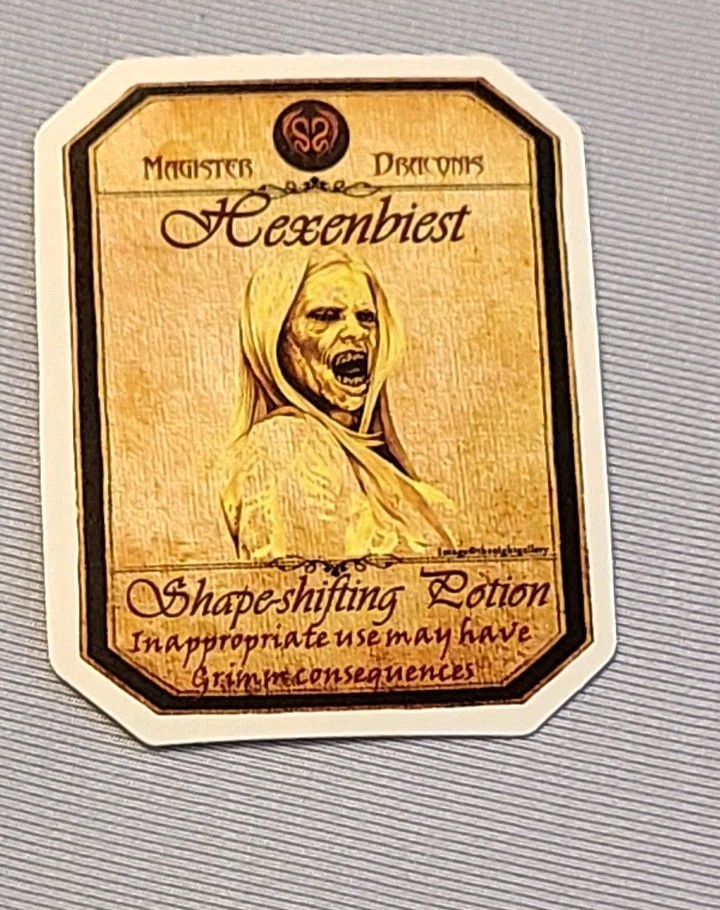 Hexenbiest Potion Sticker Grimm TV Show Monster Die Cut Vinyl Decal Goth Fantasy