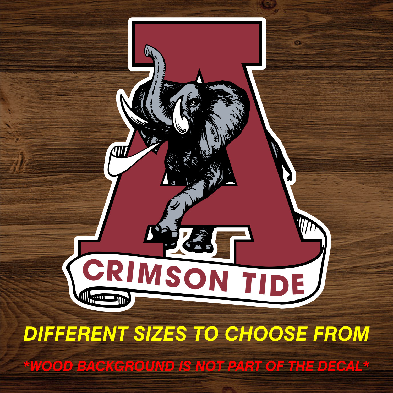 University of Alabama Roll Tide NCAA Vinyl Decal Sticker Free Shipping