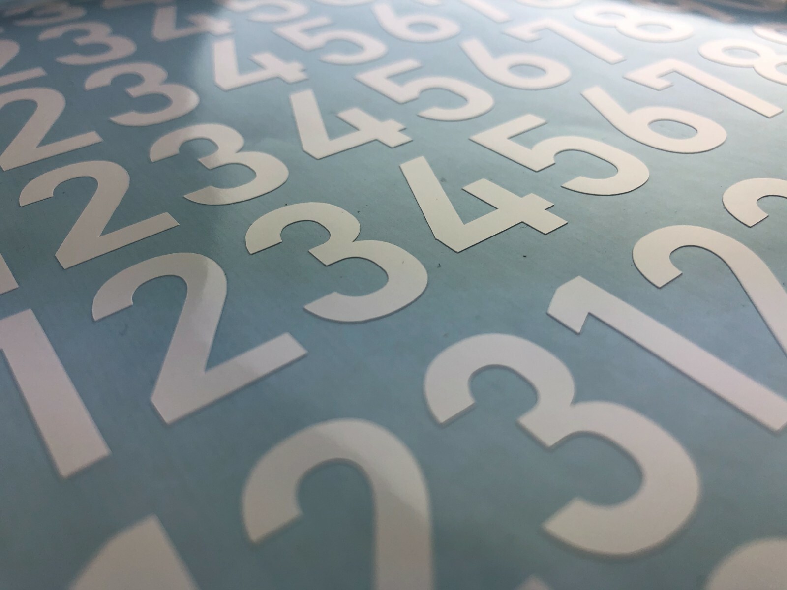 1-10 50+20 Outdoor Vinyl Decal Numbers for Mailbox, Shop, Wall, Address, Locker