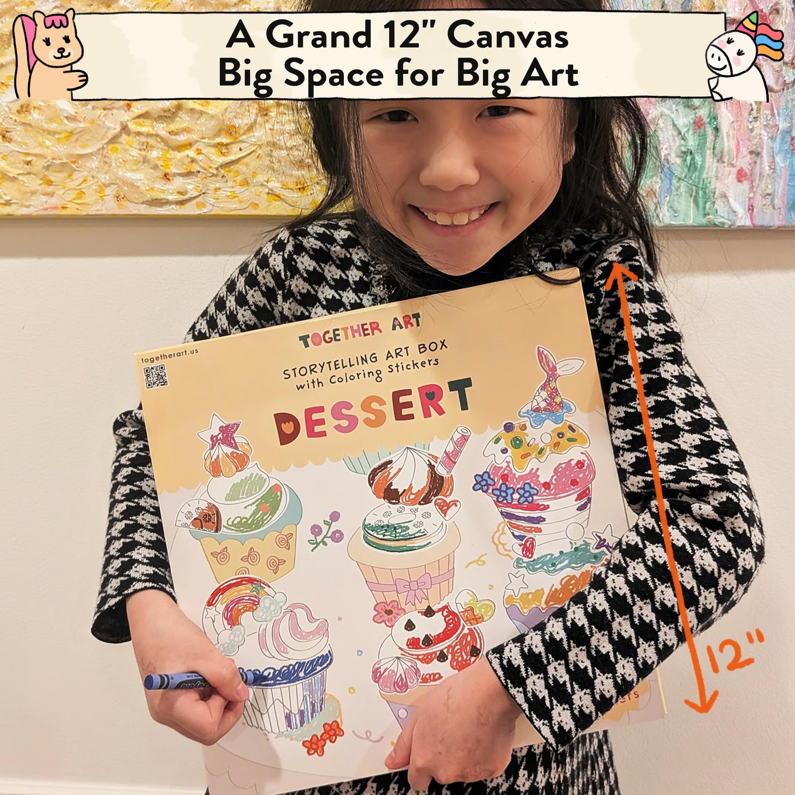 Together Art Dessert Color Your Own Storytelling Sticker Kit Your Own Stickers