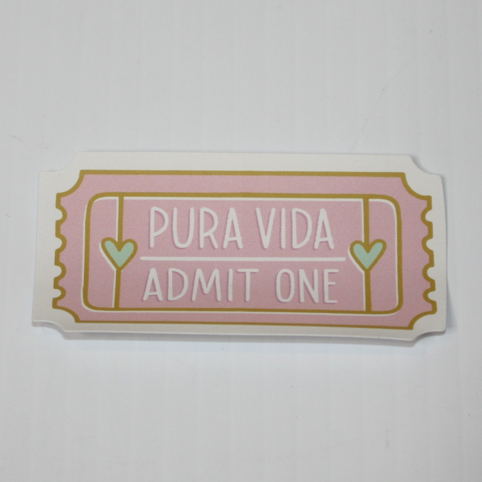 Pura Vida 5 Sticker Lot: Yes No Maybe So, Bucket Hat, Butterfly, Lover, Ticket