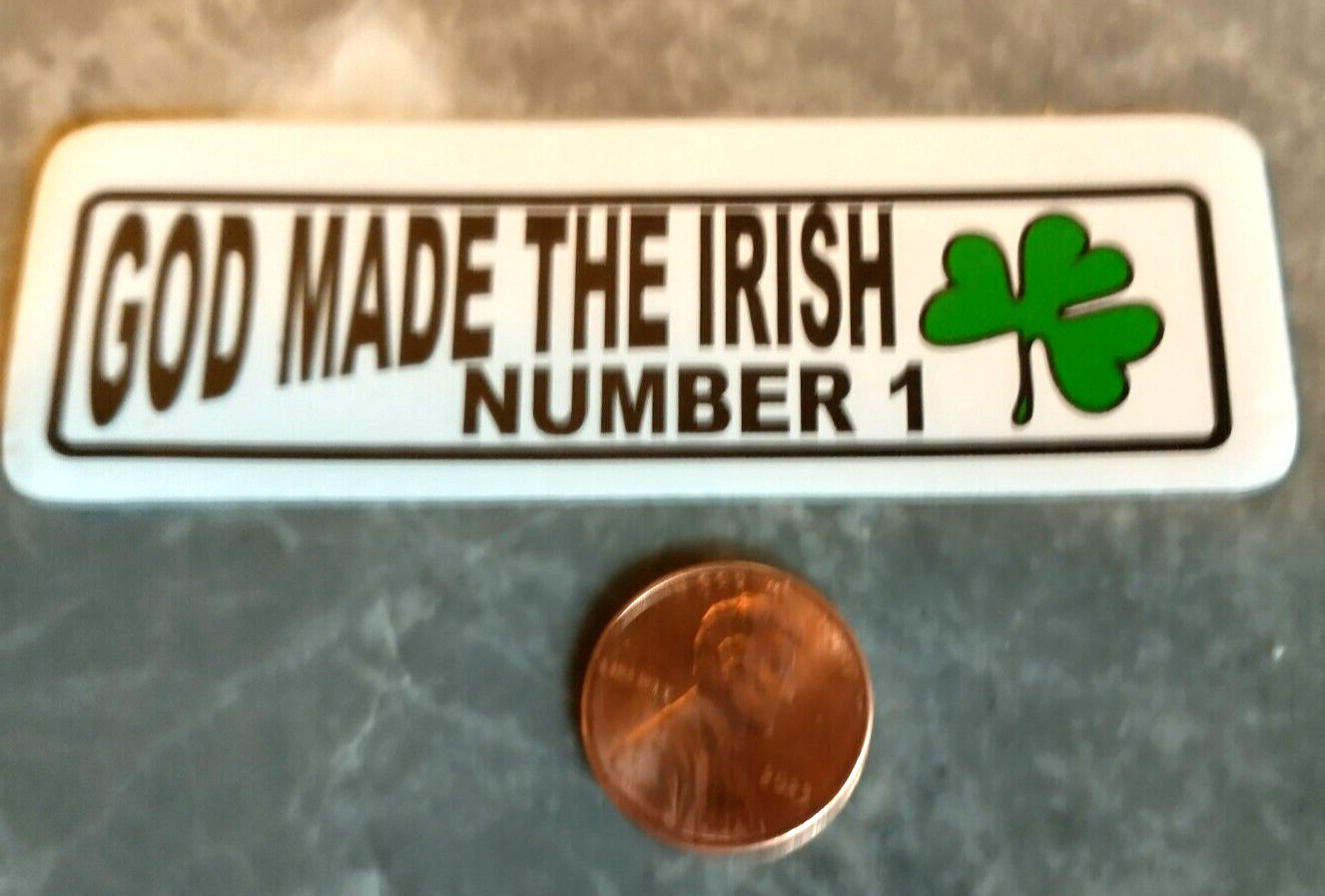 IRISH Number 1 Ireland Decal sticker Notre Dame