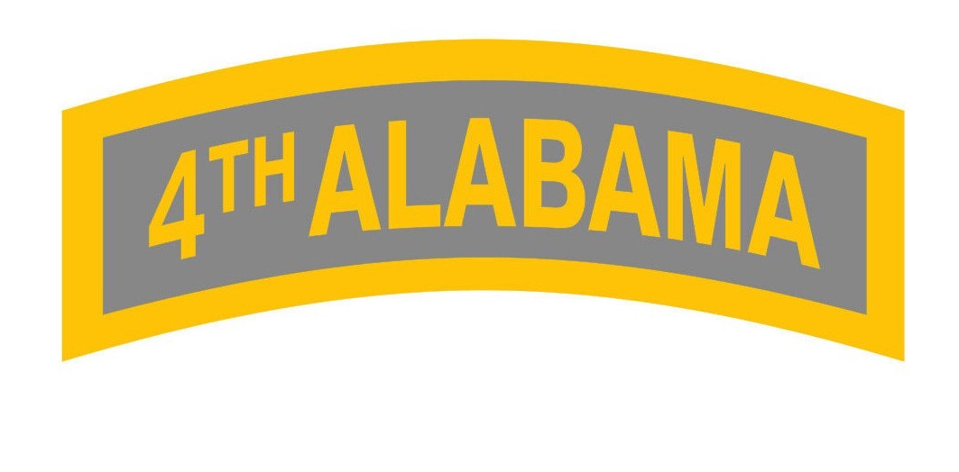 4th Alabama Tab Decal Sticker U.S. Army