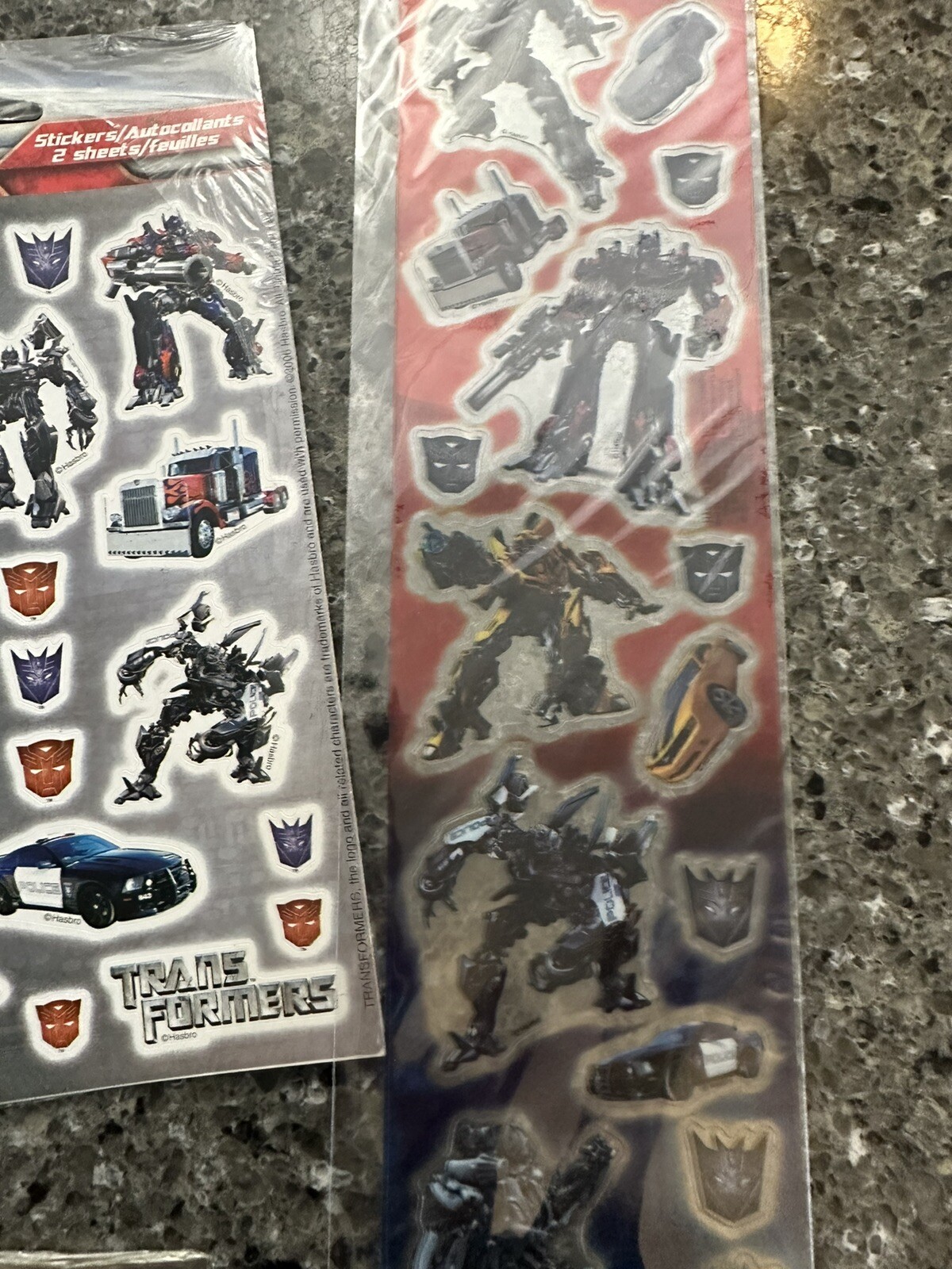 Lot Of 8 Full Sheets Of Assorted Bat MAN Stickers Transformers Ninja Turtles Etc