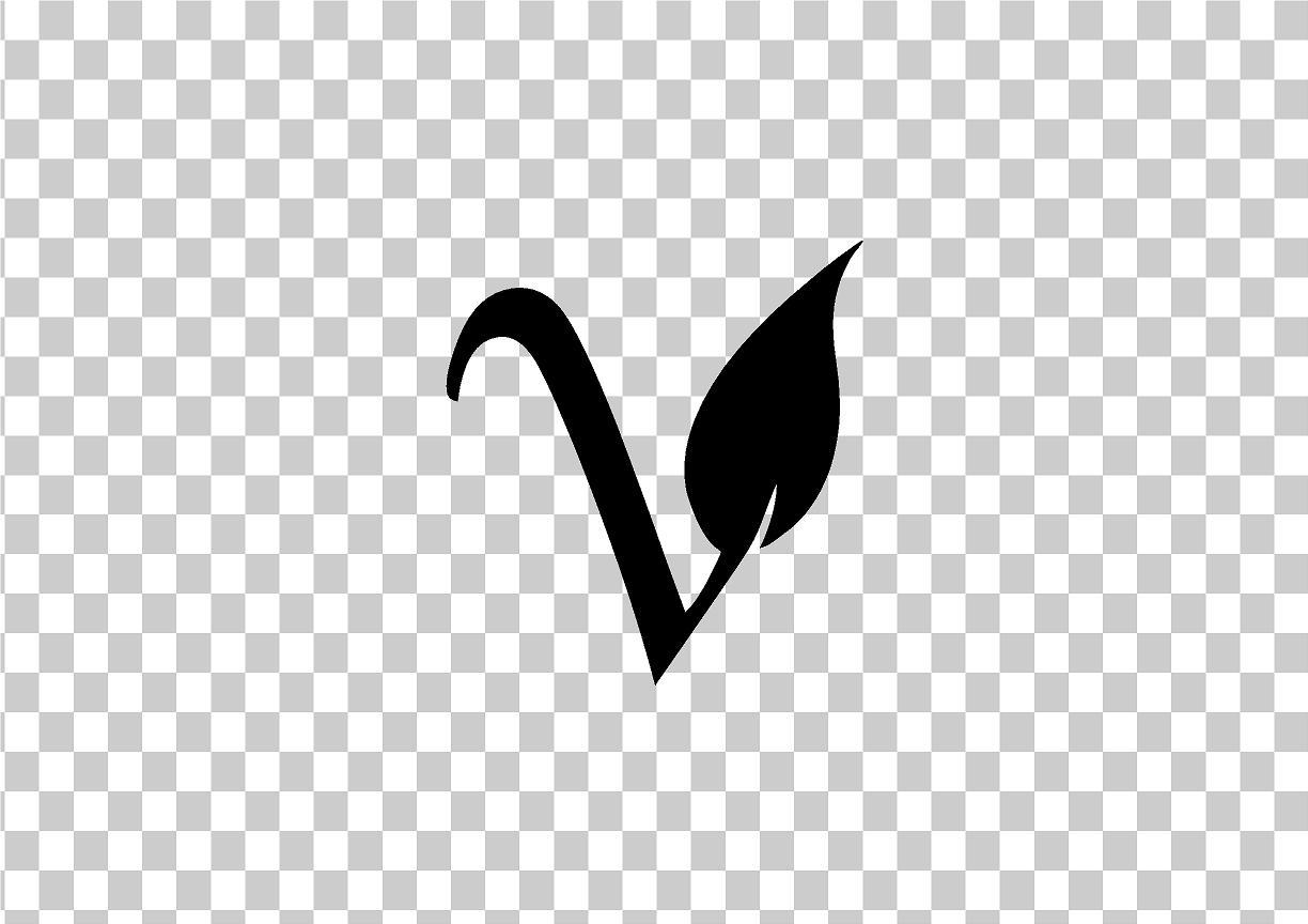 VEGAN V VINYL STICKER