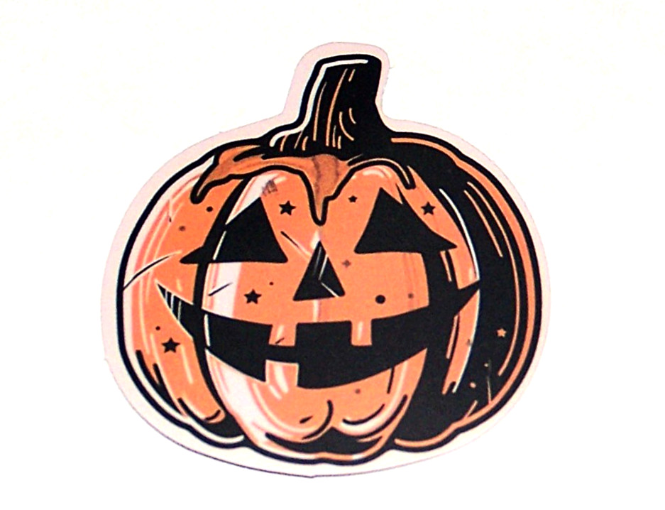 HALLOWEEN Themed Die Cut Sticker Decal All Hallows Eve Holiday – Jack-O-Lantern