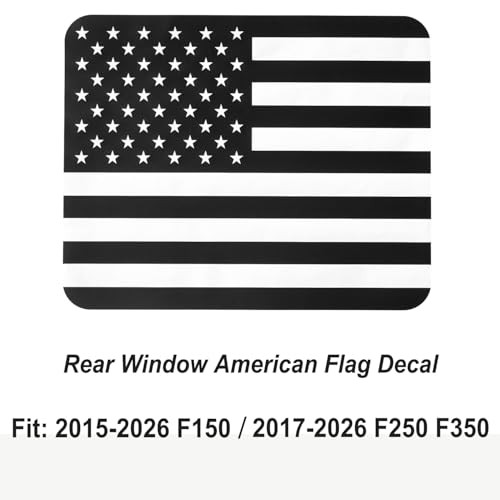 2PCS Rear Middle Window Decal for Ford F150 F250 F350 2015-2026 Back Centre