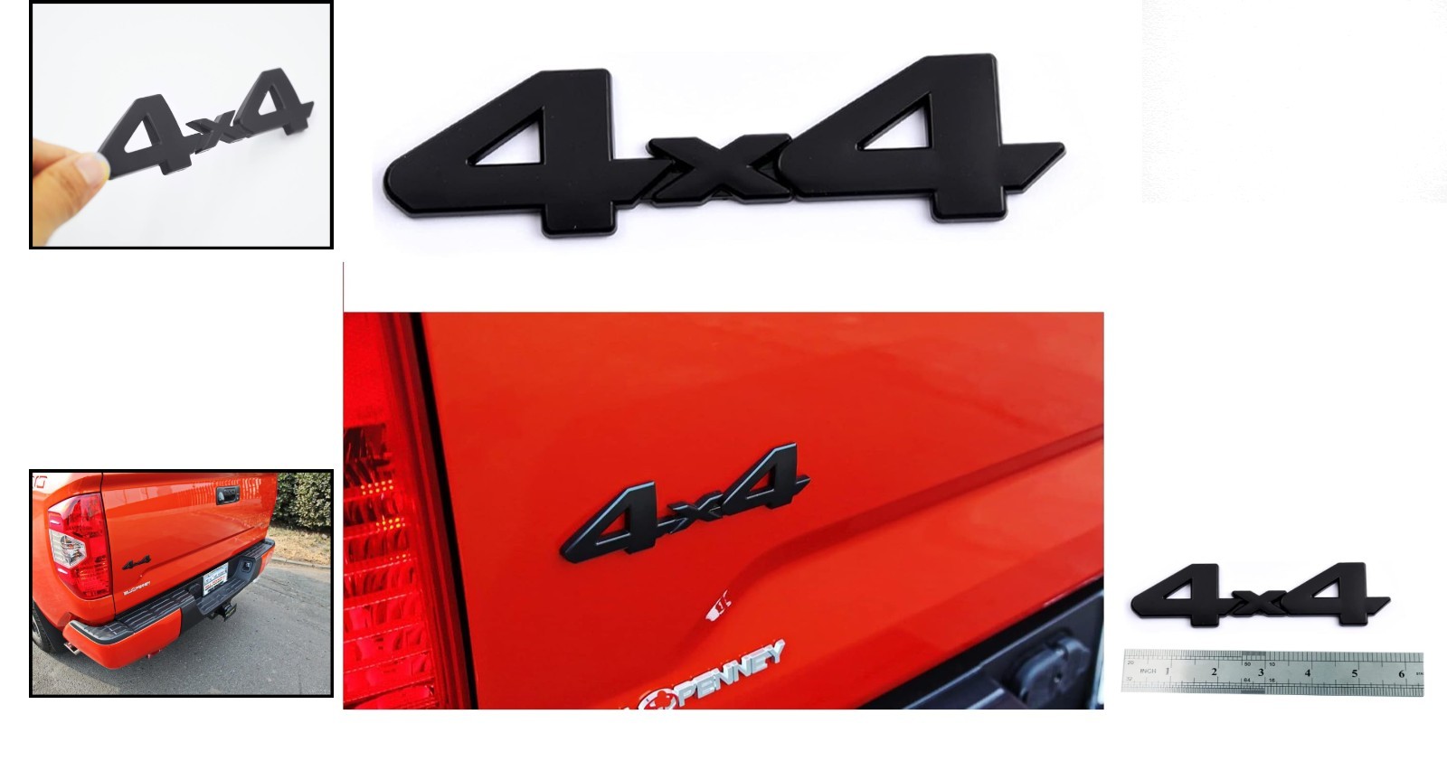 Durable Waterproof 4×4 Metal Emblem – Easy Install Decal for SUVs and Trucks
