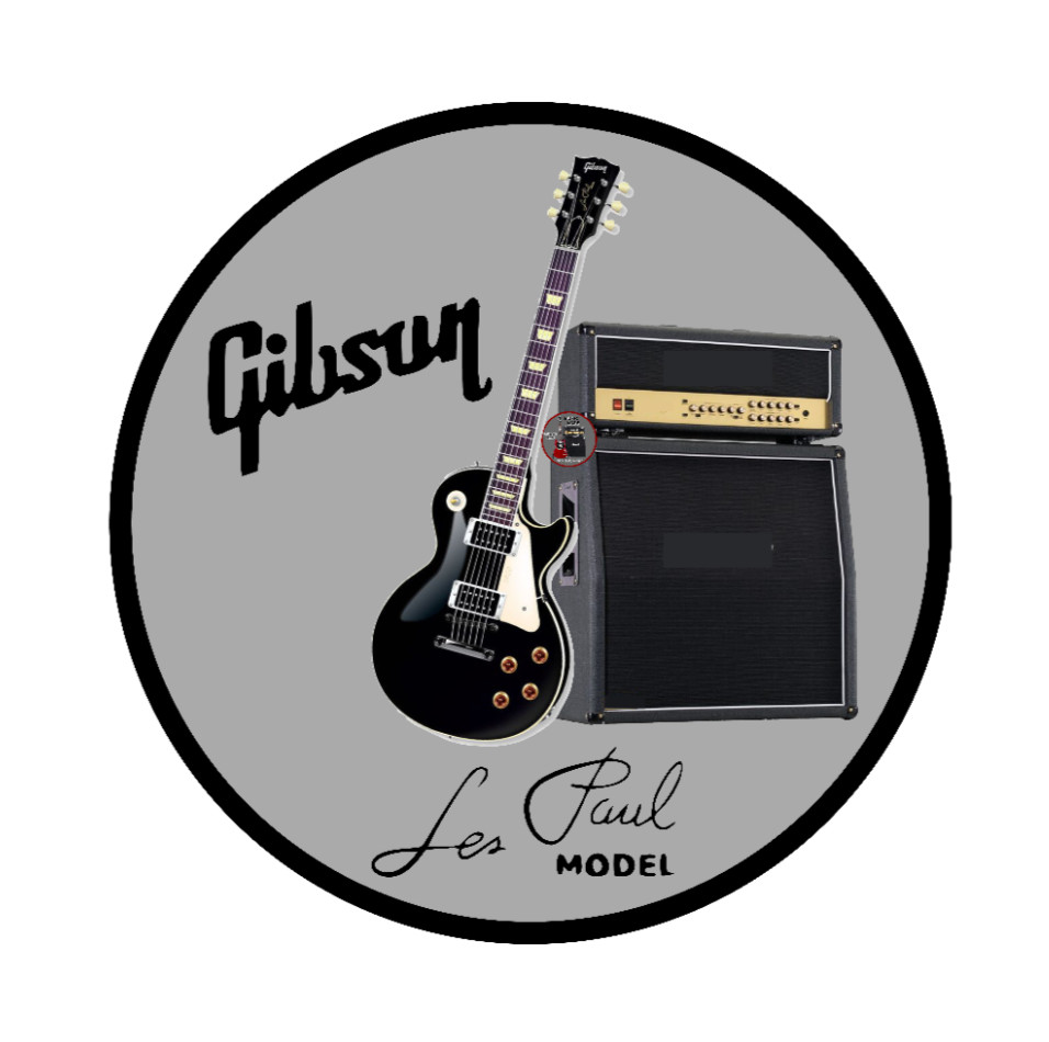 Guitar Gibson Les Paul – 4in Handmade Vinyl Decal Auto Cooler Laptop Case Decor
