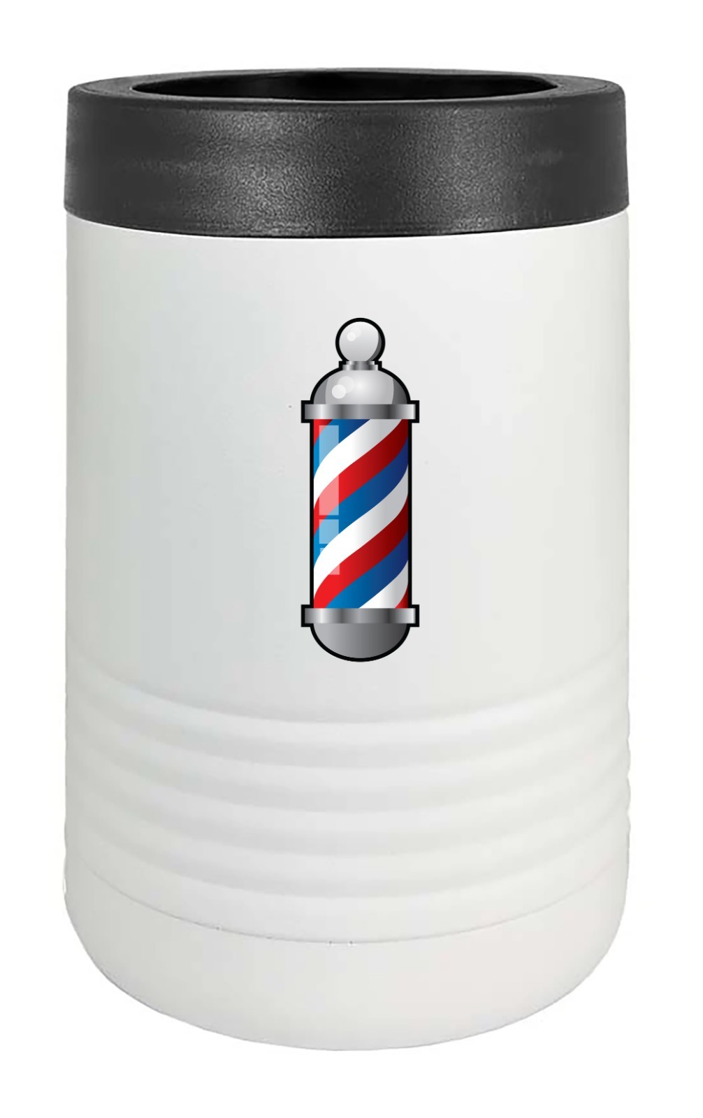 4" Barber Pole Vinyl Decal | Outdoor Laminated Decal | Self Adhesive Sticker