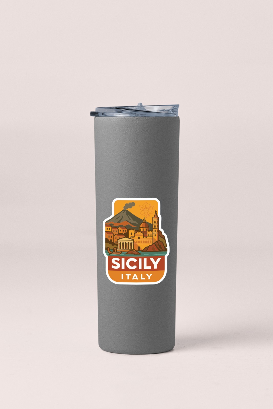 Sicily Italy Sticker Decal Vinyl Die-Cut City Skyline Landmark Design