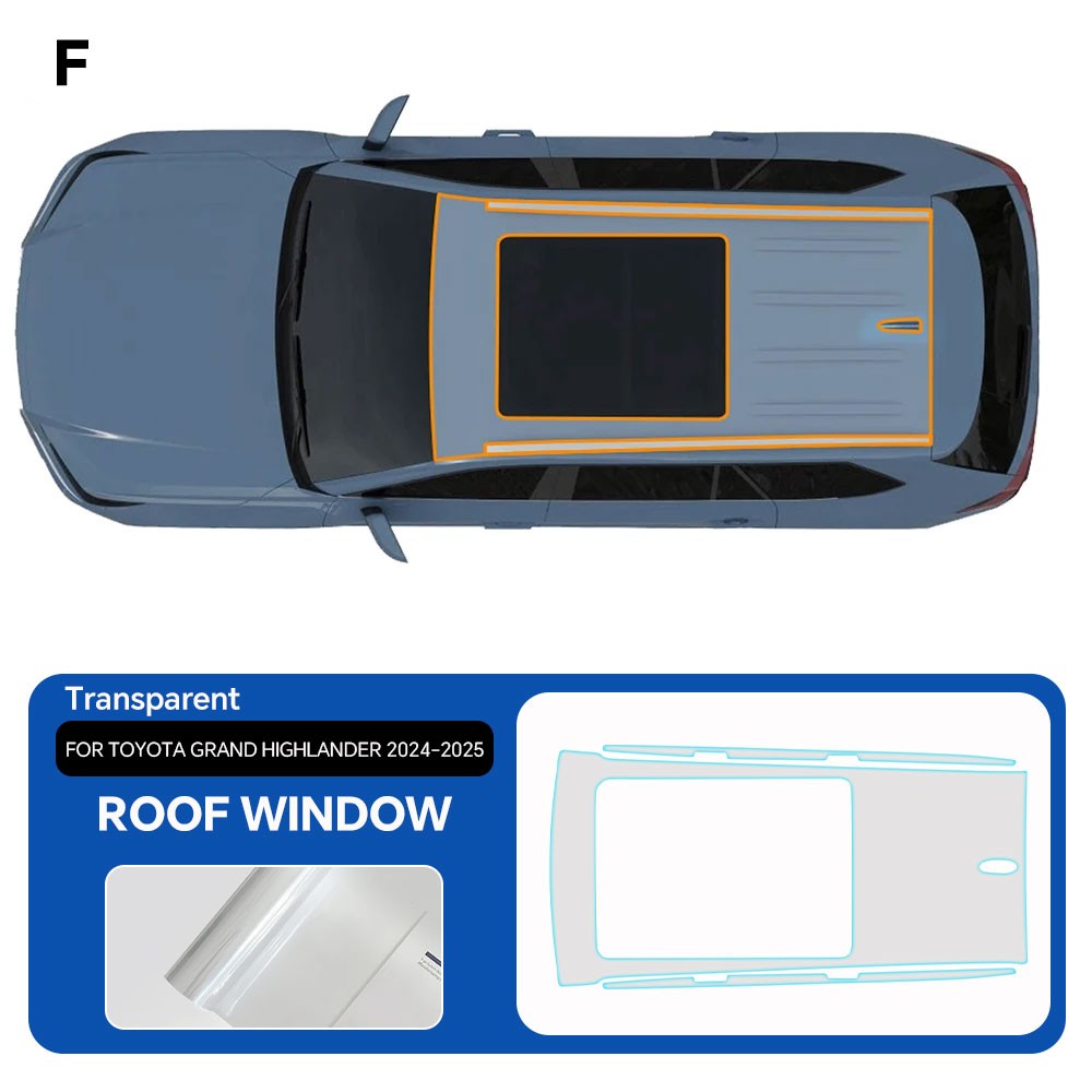 For Toyota Grand Highlander 2024-UP Full Car Precut Paint Protection Film PPF