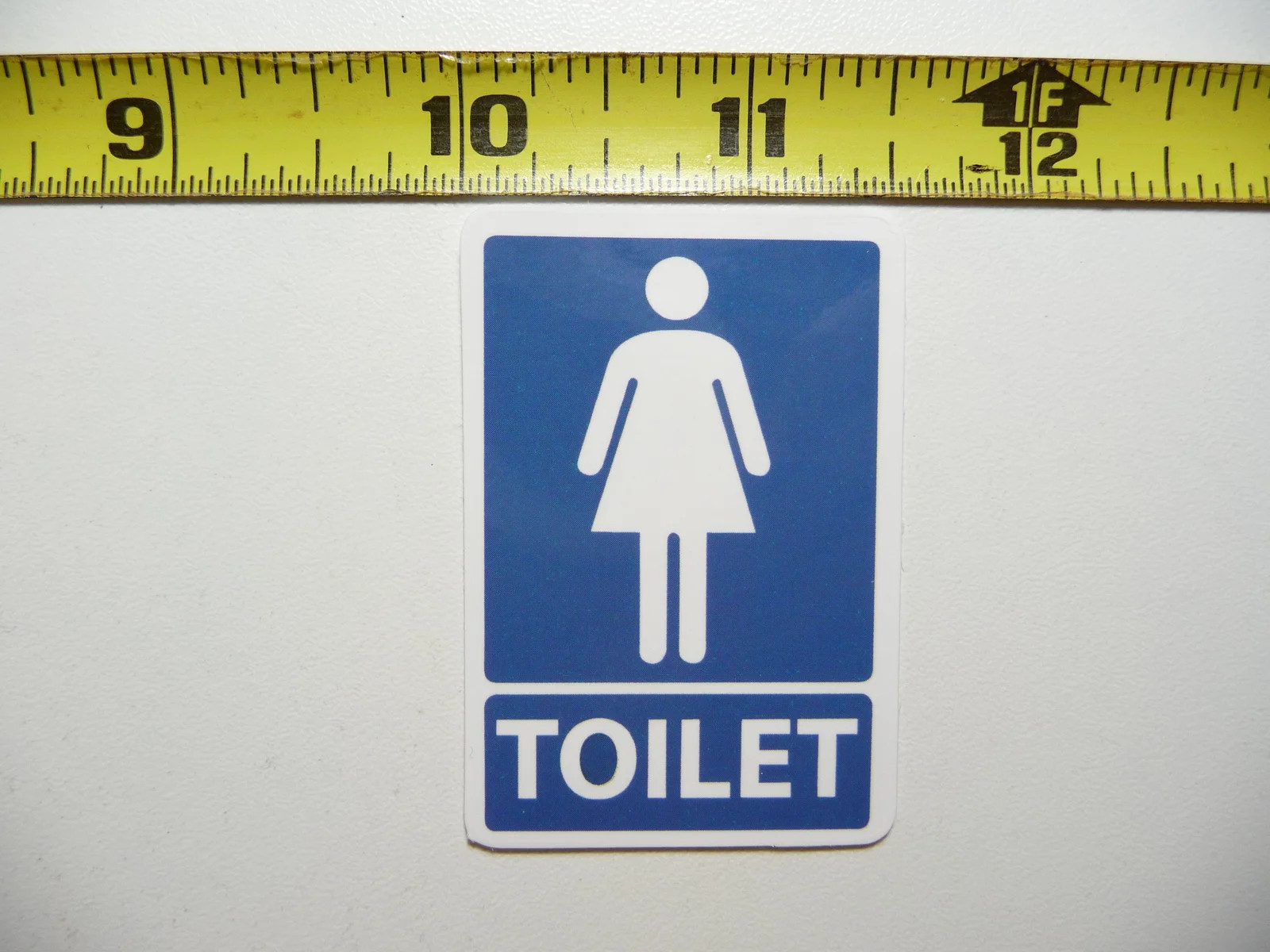 WOMAN WOMEN GIRL RESTROOM SMALL STICKER DECAL FUN FUNNY SCRAPBOOKING NOVELTY
