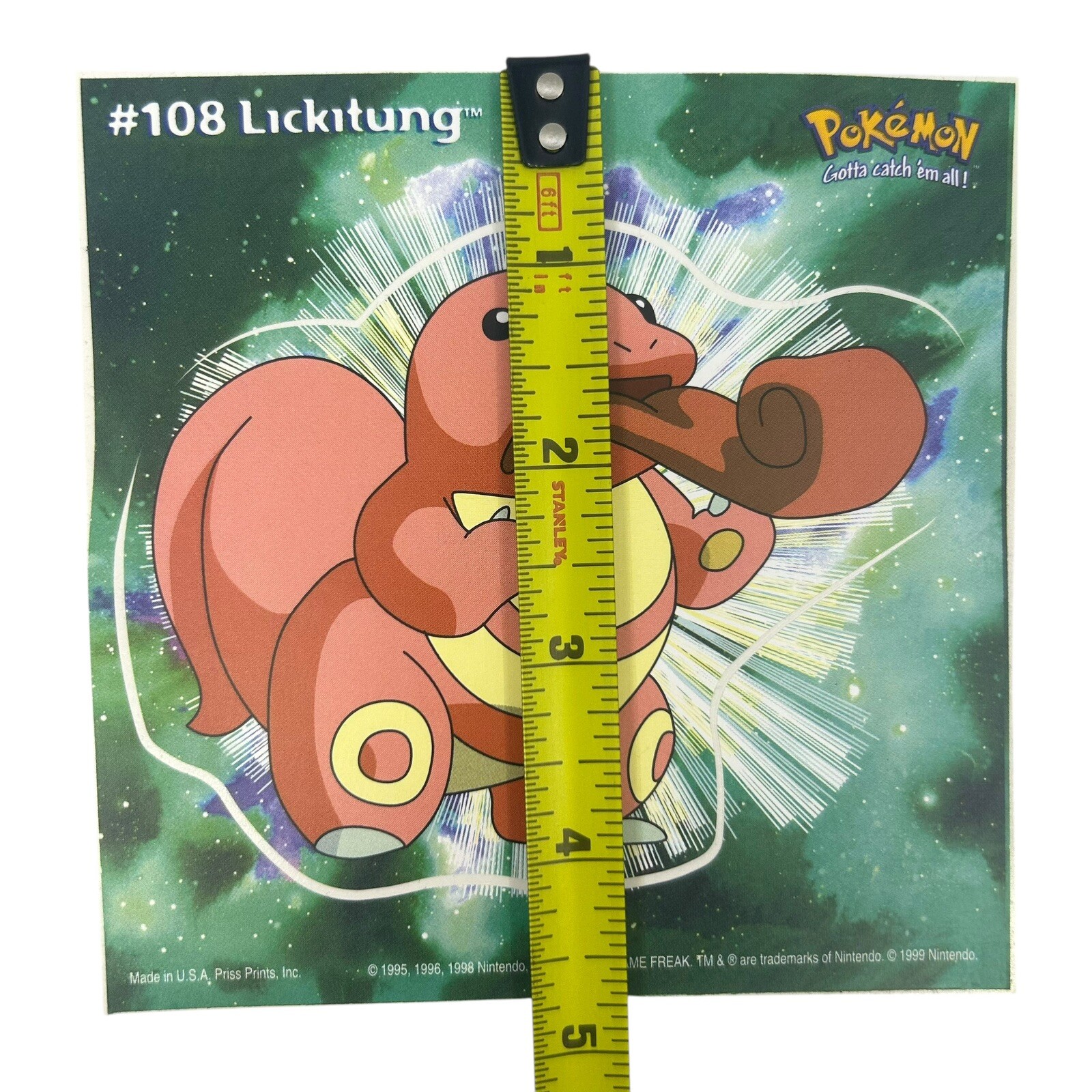 Pokemon Collect ’em Stick-Ups Lickitung #108 Large 4” Sticker Priss Prints