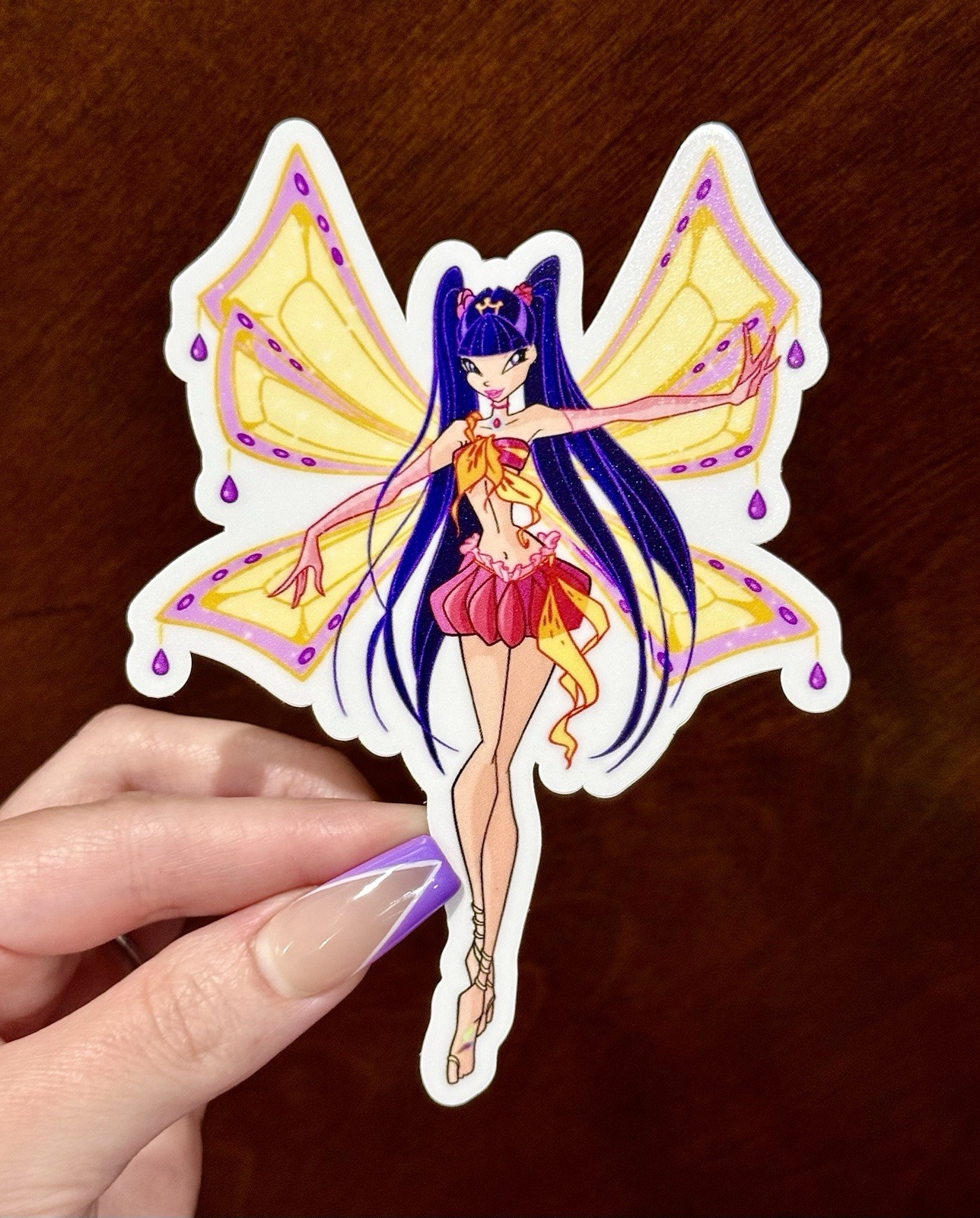 5” Jumbo Large Winx Club Musa Enchantix Fairy Vinyl Sticker