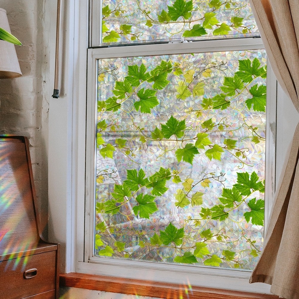 Colorful Privacy Vinyl Window Film Static Cling Glass Film for Residential Use