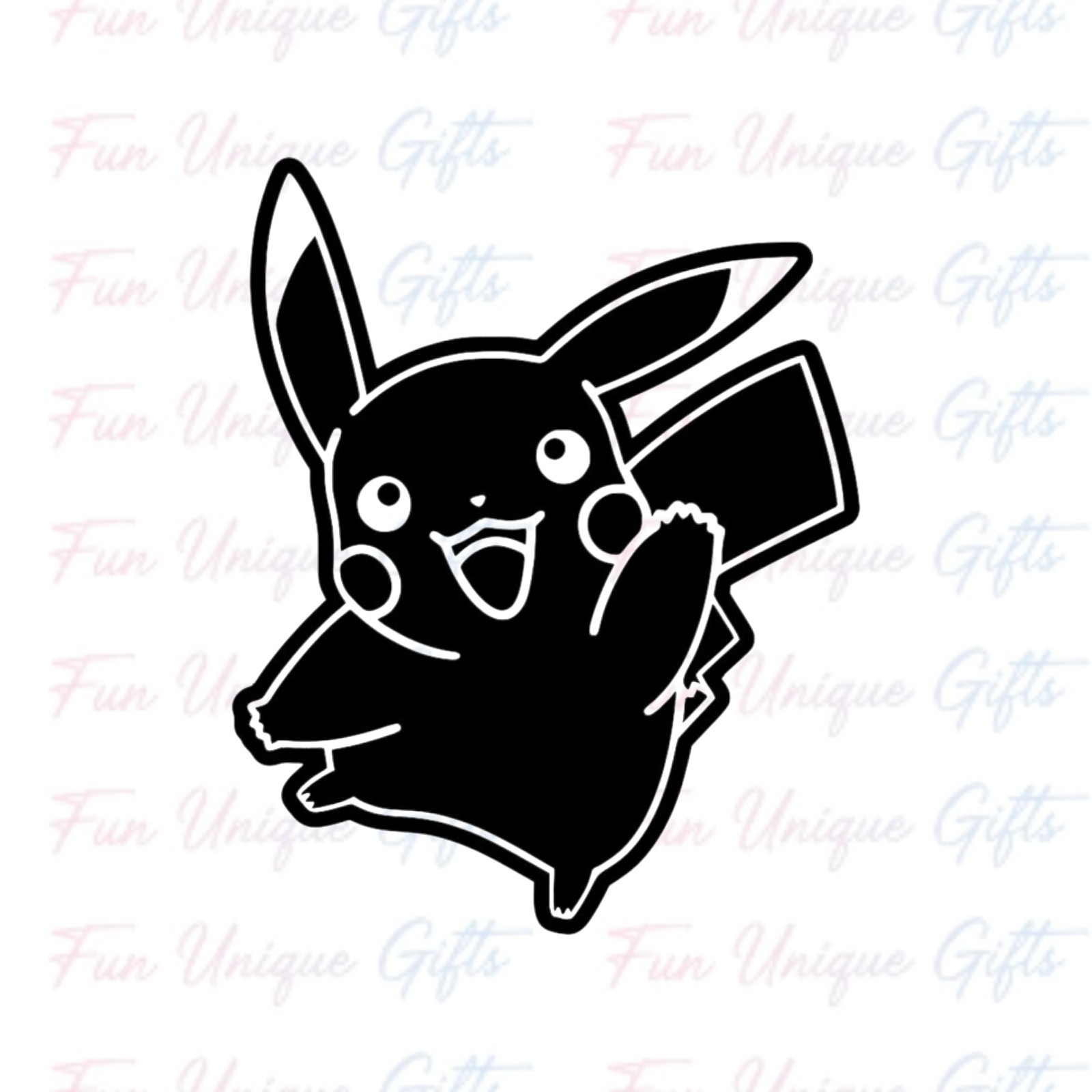 Pikachu Pokemon Vinyl Decal Sticker -Multiple Colors & Sizes- FREE SHIPPING