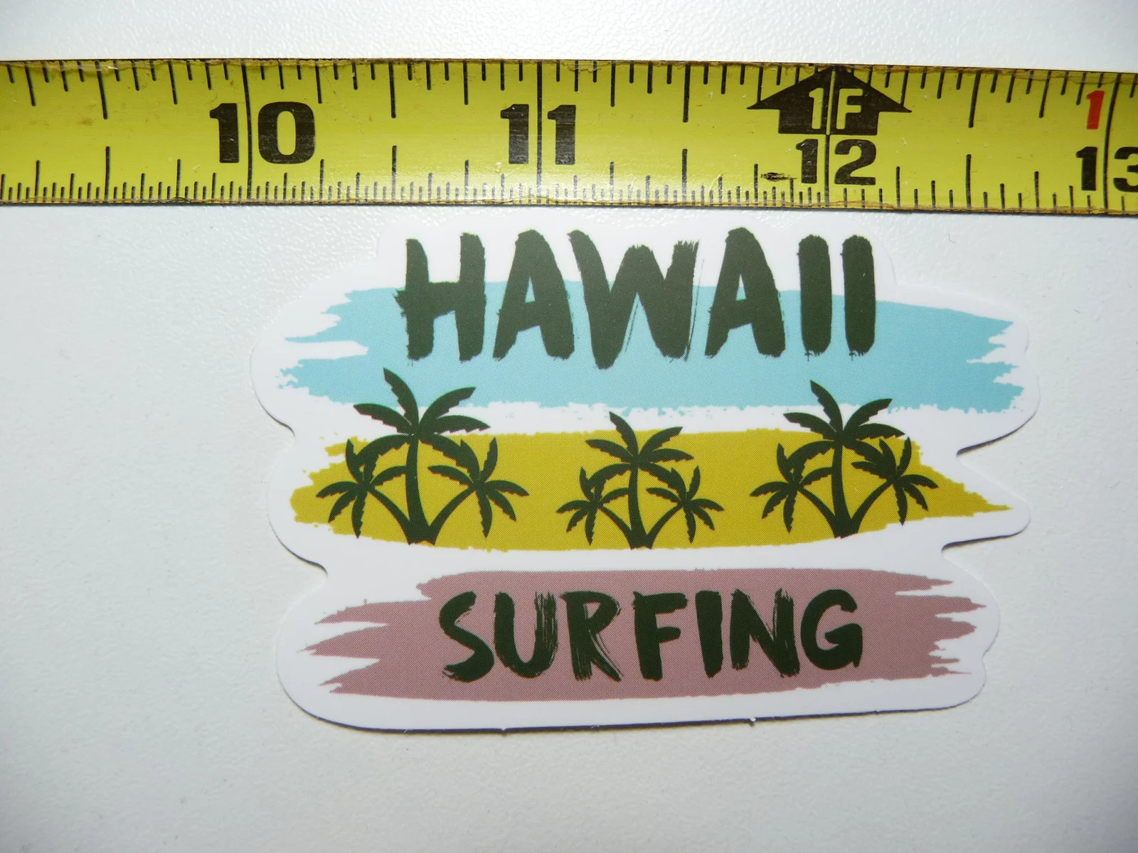 HAWAII SURFING TREES SMALL STICKER DECAL SCRAPBOOKING WALL VACATION