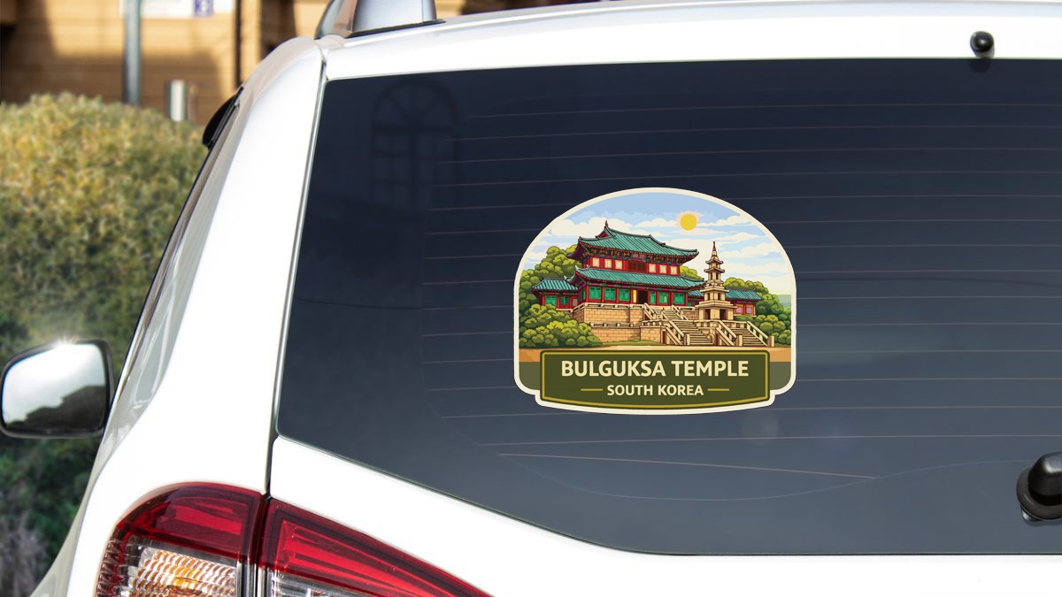 Bulguksa Temple South Korea Sticker Decal Vinyl Die-Cut World Heritage Sites