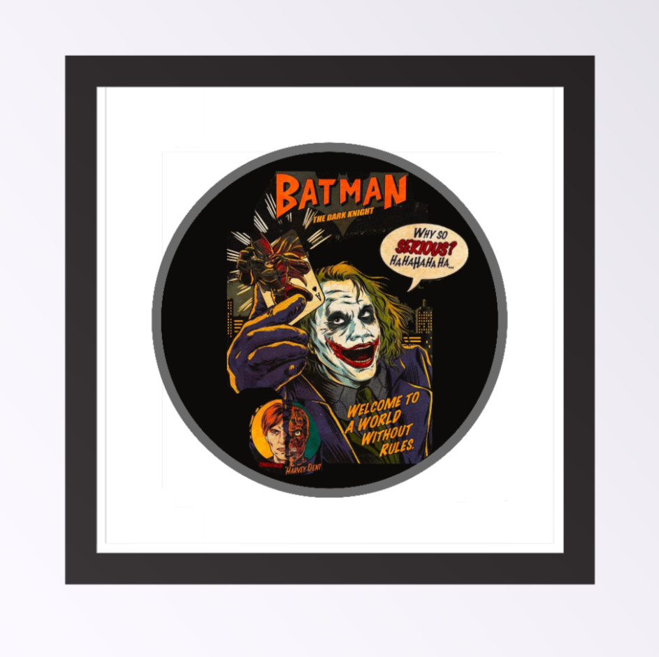 Batman Joker (The Dark Knight) – 4" Vinyl Decal Handmade Car Cooler Laptop Truck