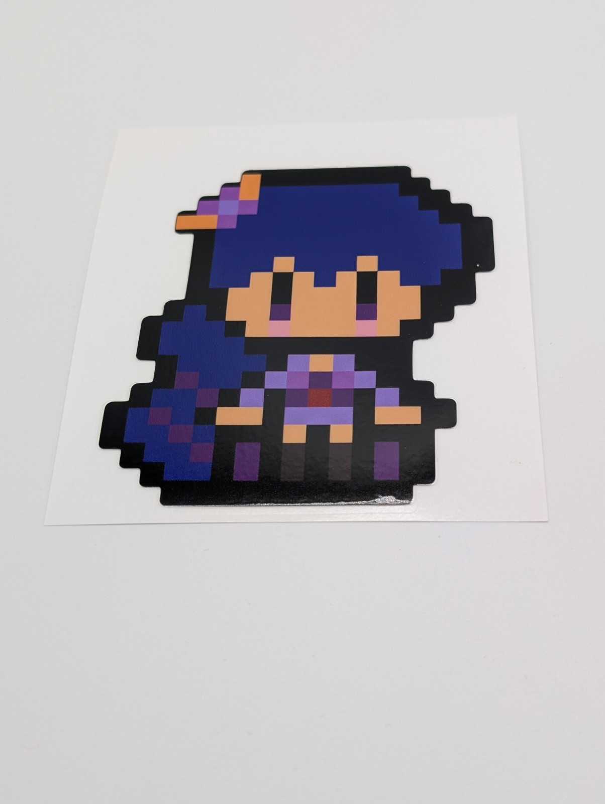 Raiden Shogun Genshin Impact Pixel Art 8 bit Vinyl Sticker decal car waterproof