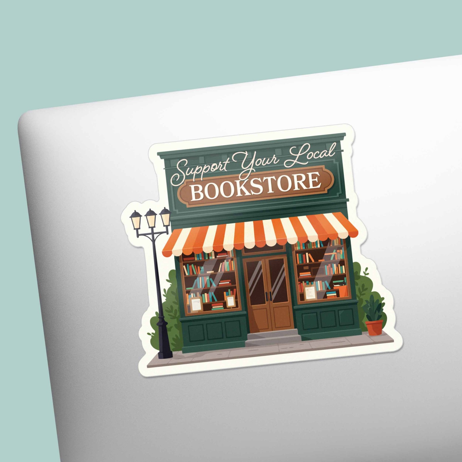 Support Your Local Bookstore Sticker – Cute Book Decal