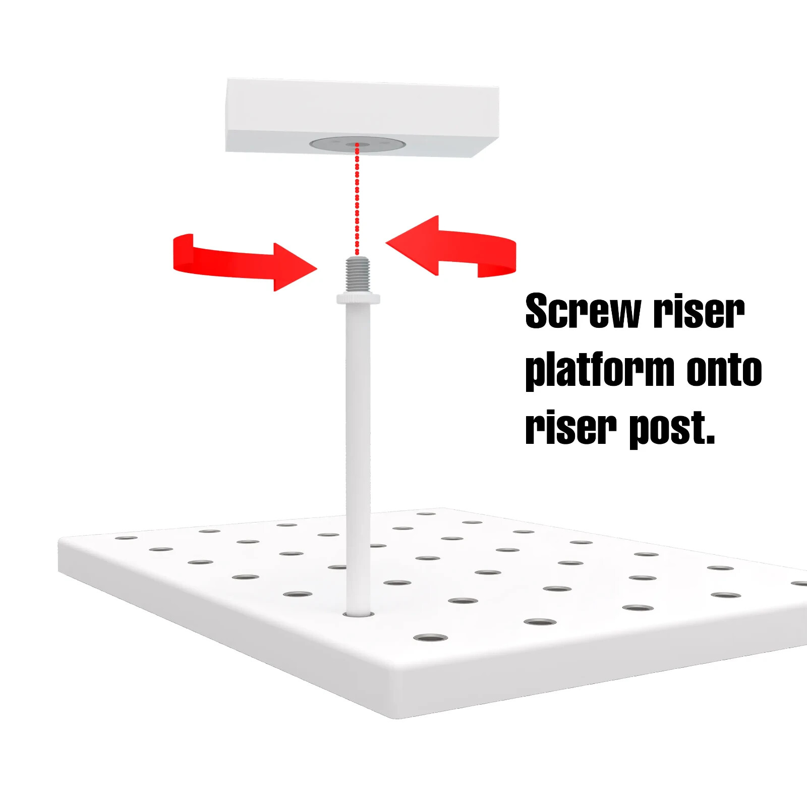 Modular Multi Level Display Riser Kits Small Unit High Gloss White ZNKIT1GW