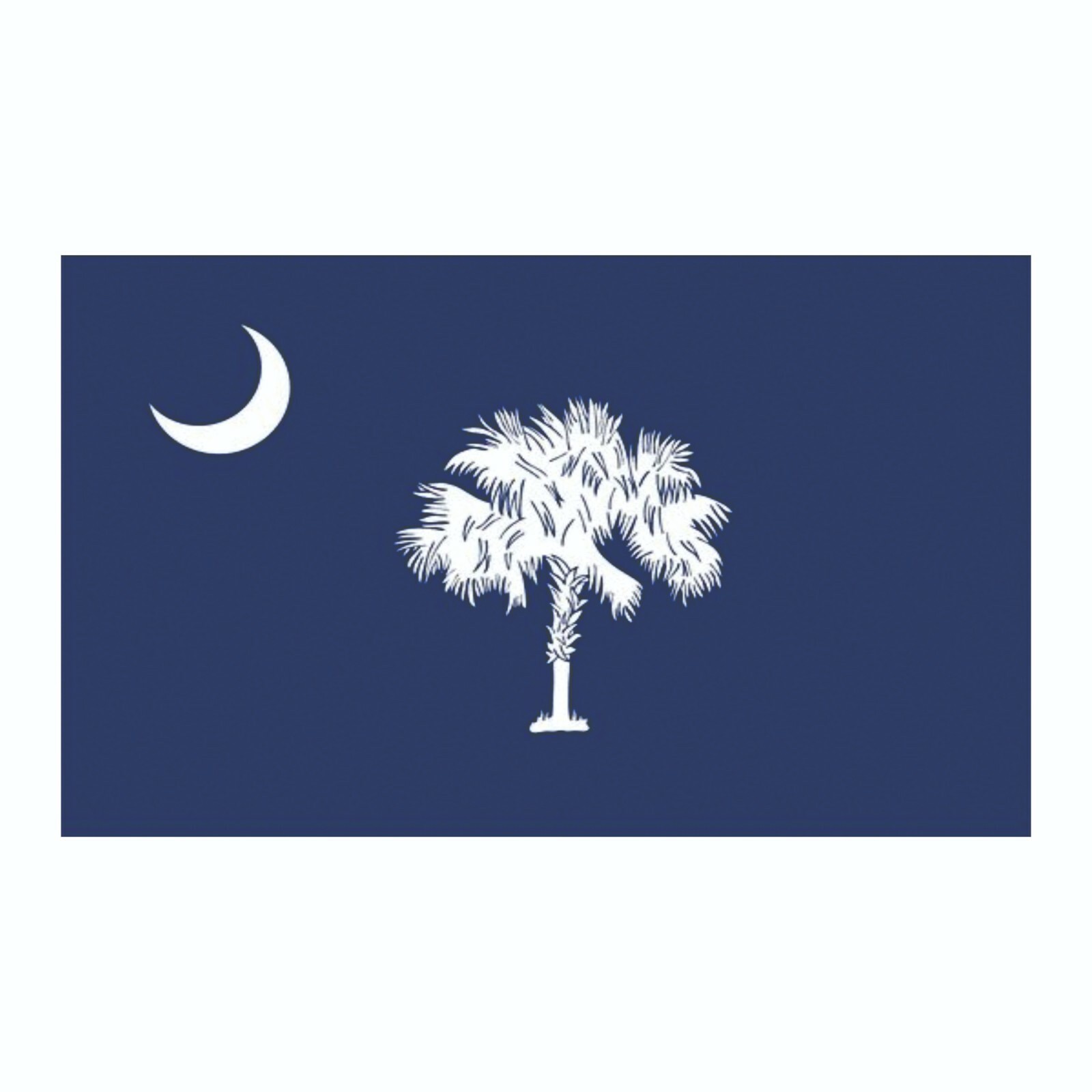 South Carolina State Flag Sticker, Decal, Bumper Sticker Vacation Sticker 3"x5"