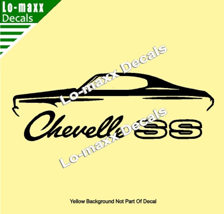 Chevelle SS Vinyl Sticker Muscle Car High Performance Graphic Die Cut Decal