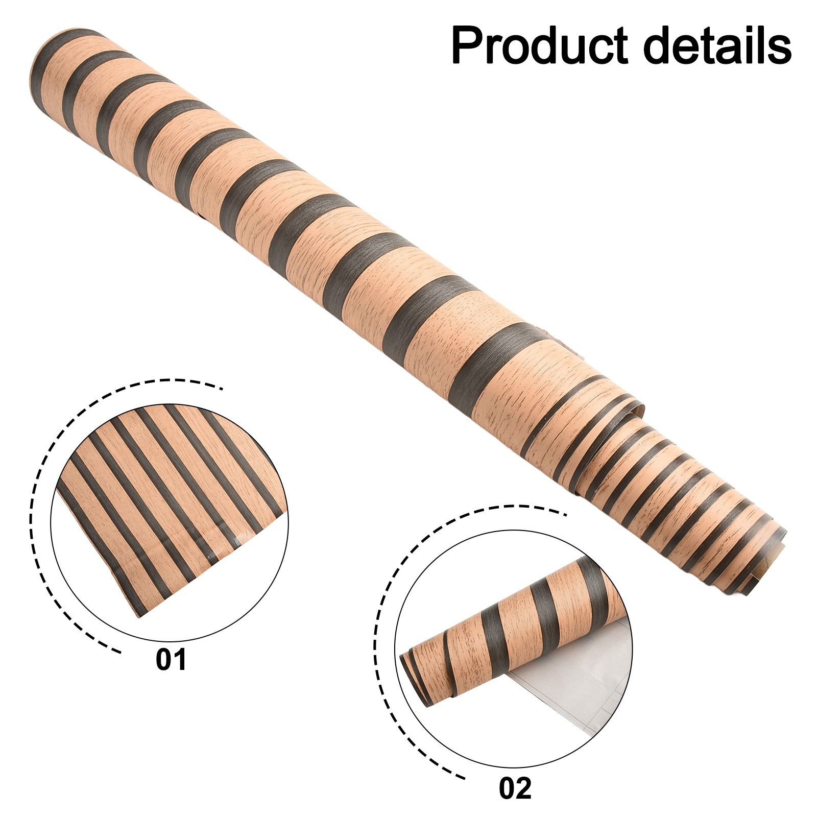 3 Meter PVC For Wall Stickers with Wood Grain Design for Renovation Projects