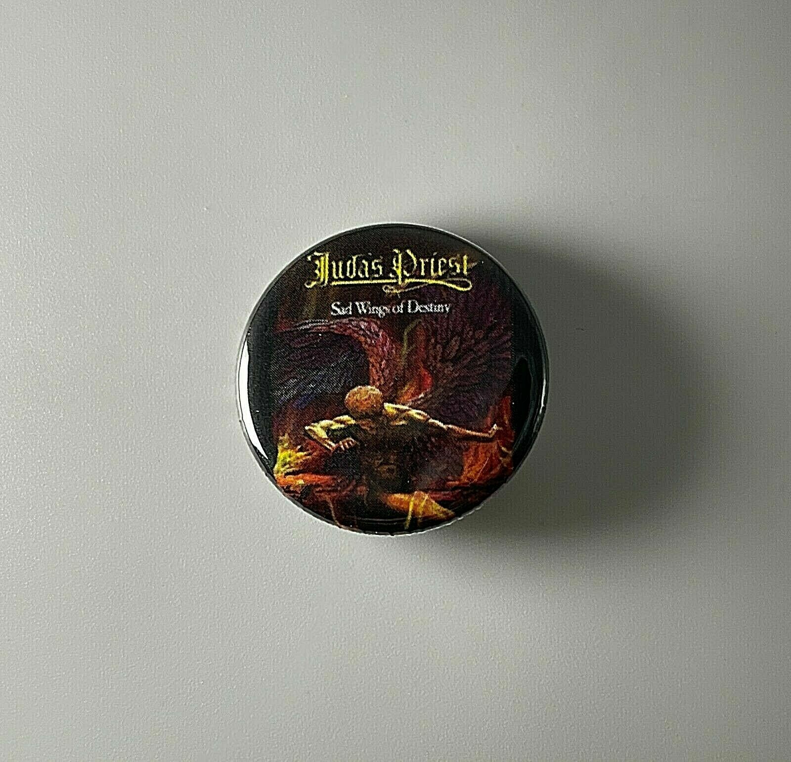 Judas Priest Sad Wings Of Destiny 1.25" Button J002B125 Pin Badge