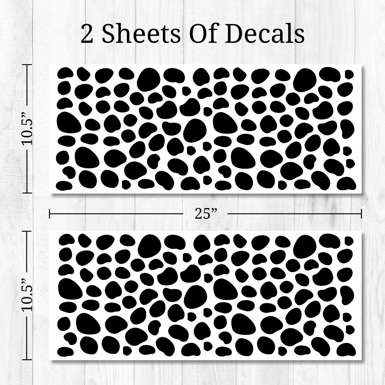 WALL PALZ Black Dots Wall Decals 216 Count