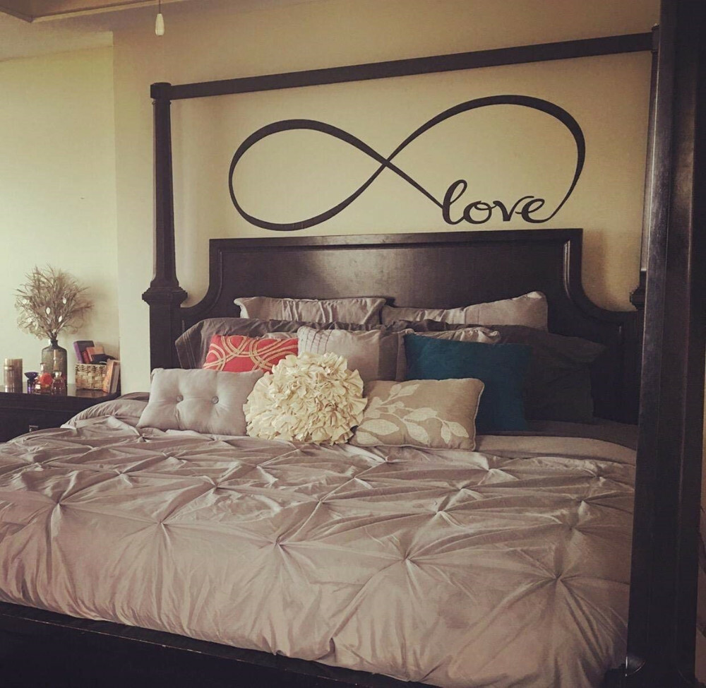 LOVE Infinity Wall Decal Lettering Word Removable Vinyl Quote Decor Sticker USA