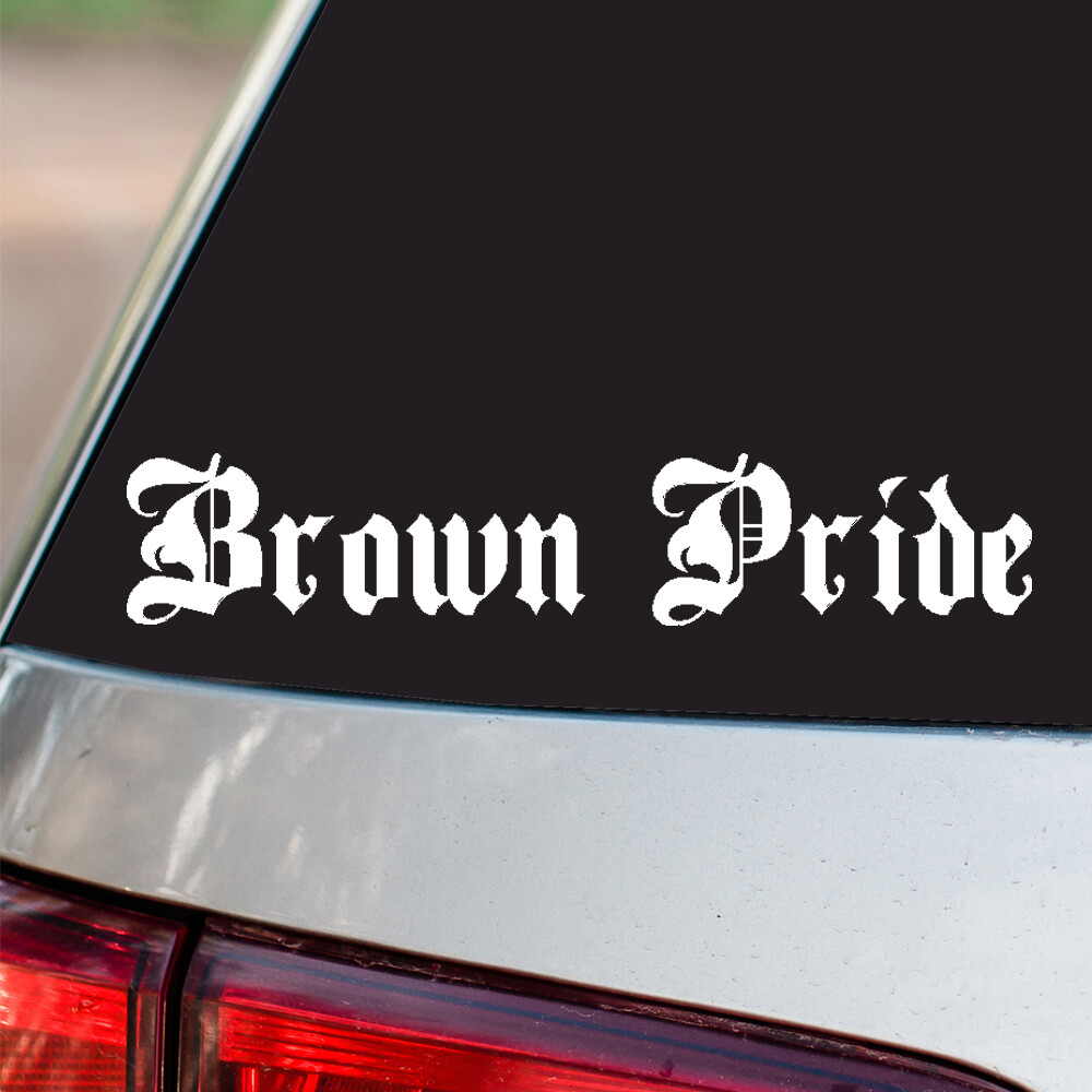 Brown Pride Vinyl Sticker Country Pride all sizes chrome and regular colors