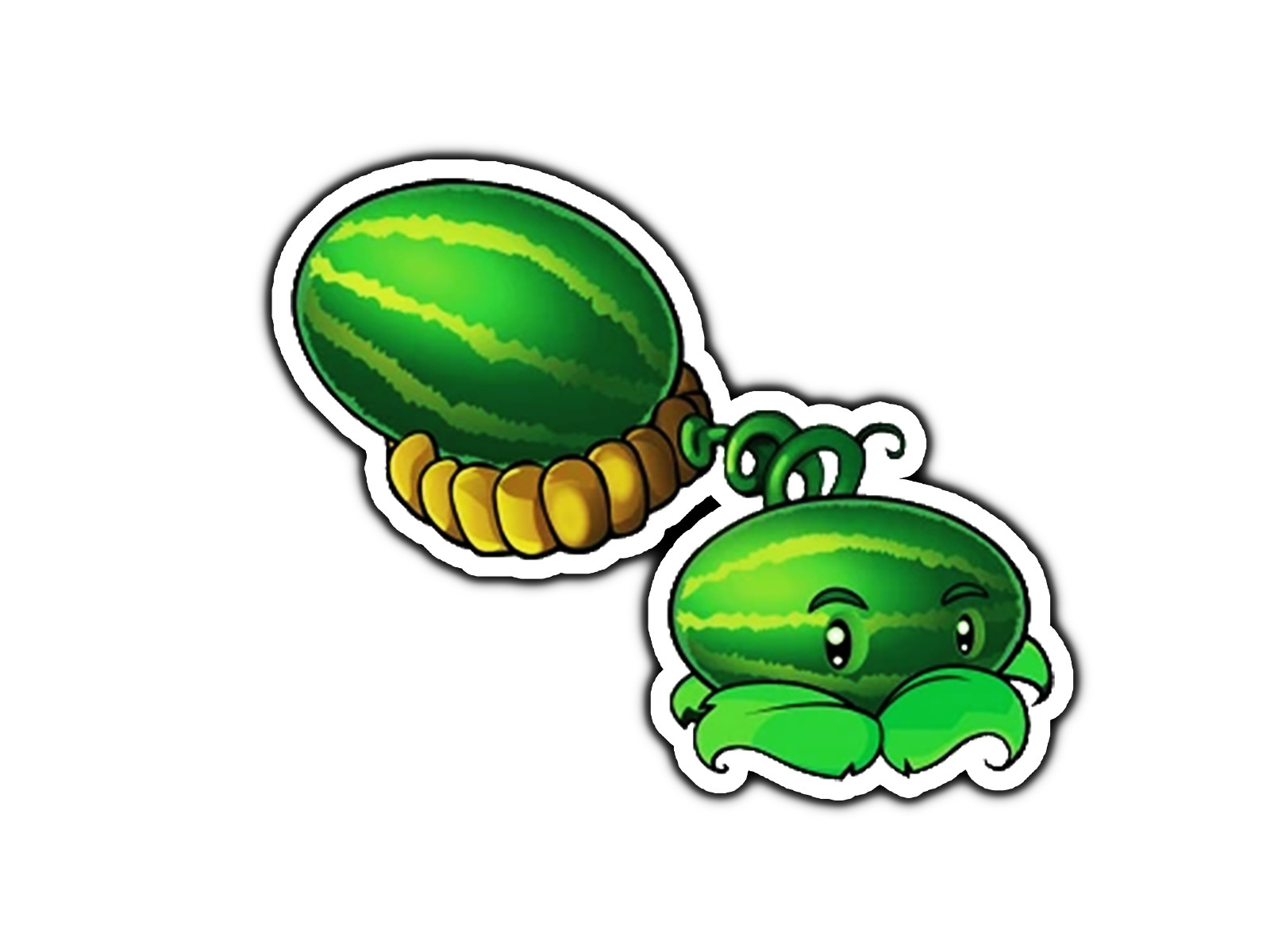Melon Pult Plants Zombies Sticker Waterproof Vinyl Decal Die-Cut Car Laptop