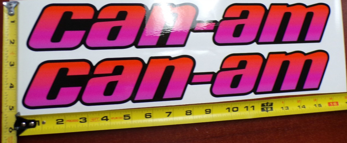 CAN-AM MAVERICK X3 R GRAPHIC DECAL STICKER USA MADE ORANGE PINK GRADIENT THICK