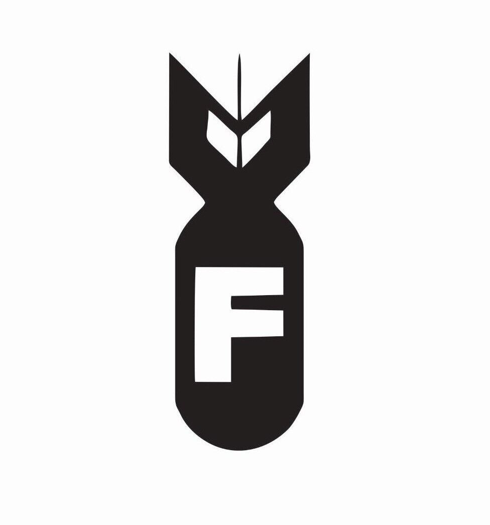F-Bomb Vinyl Die Cut Car Decal Sticker – FREE SHIPPING