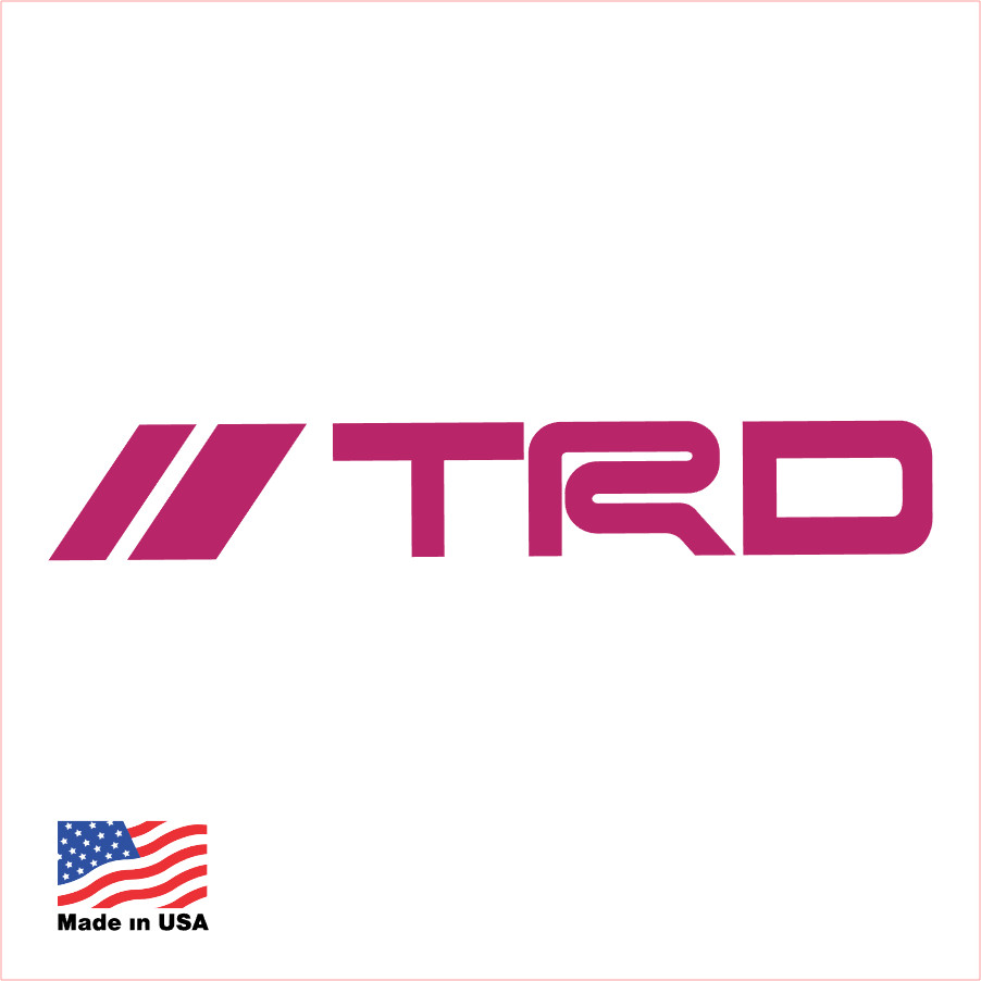 Toyota Racing Development TRD Decal – Many colors available – Free Shipping