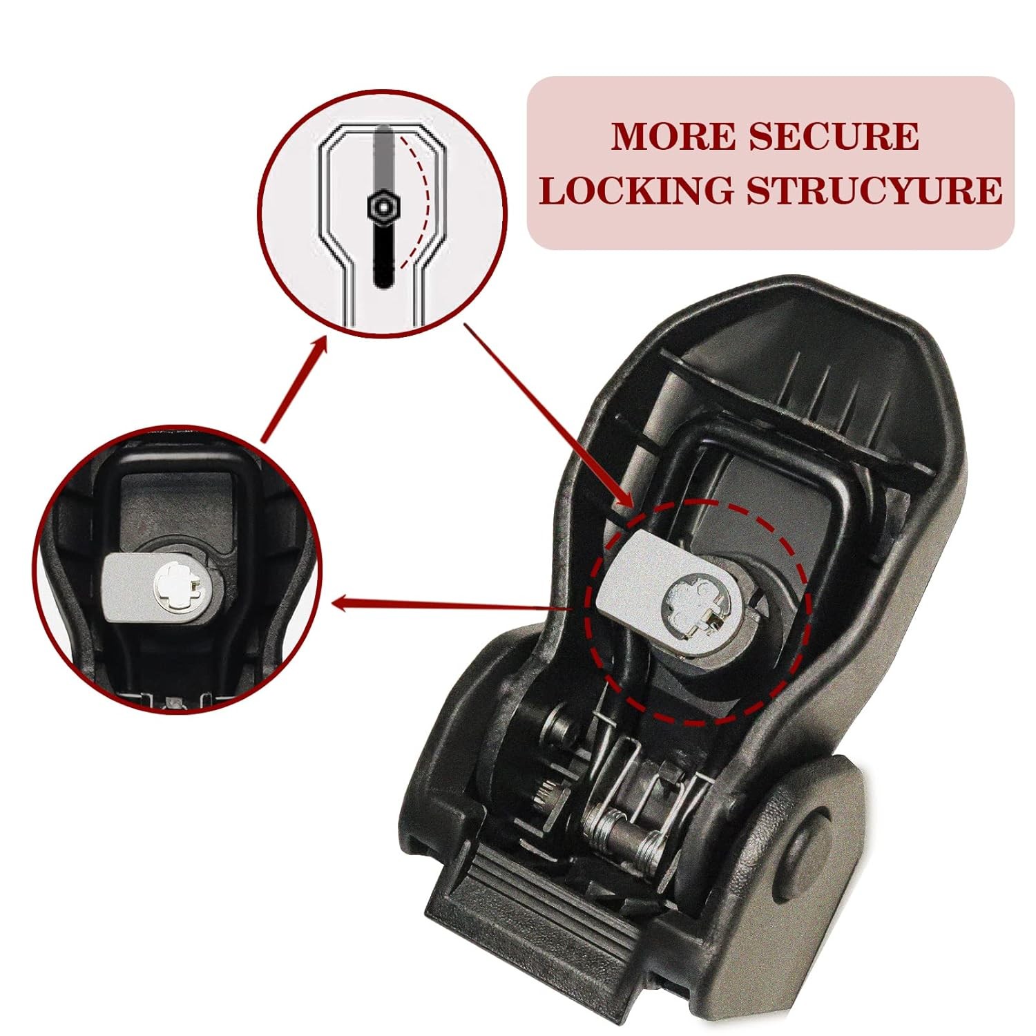 Wrangler Factory Locking Hood Latches with Keys Compatible with Jeep Wrangler JL