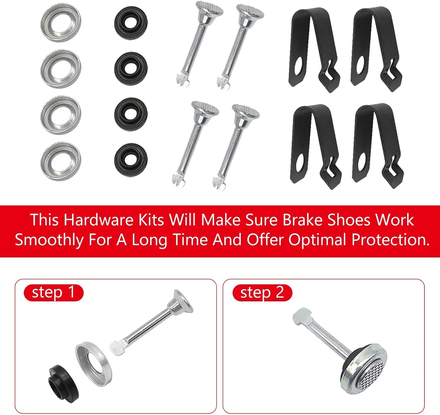 Brake Shoes Kit Front & Rear for Honda Fourtrax 300 4×4 1988-2000 TRX300 TRX3…