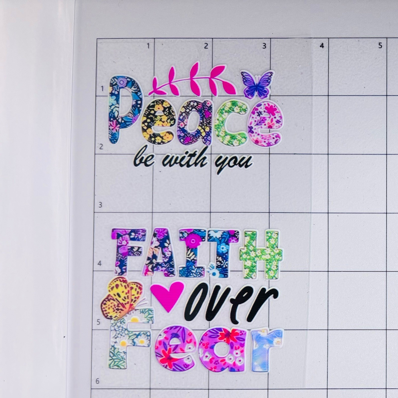 Faith Jesus Quotes UV DTF Transfer Sticker Wrap DIY Cup ⭐️3.5 x 6 Inch(H) MT0050