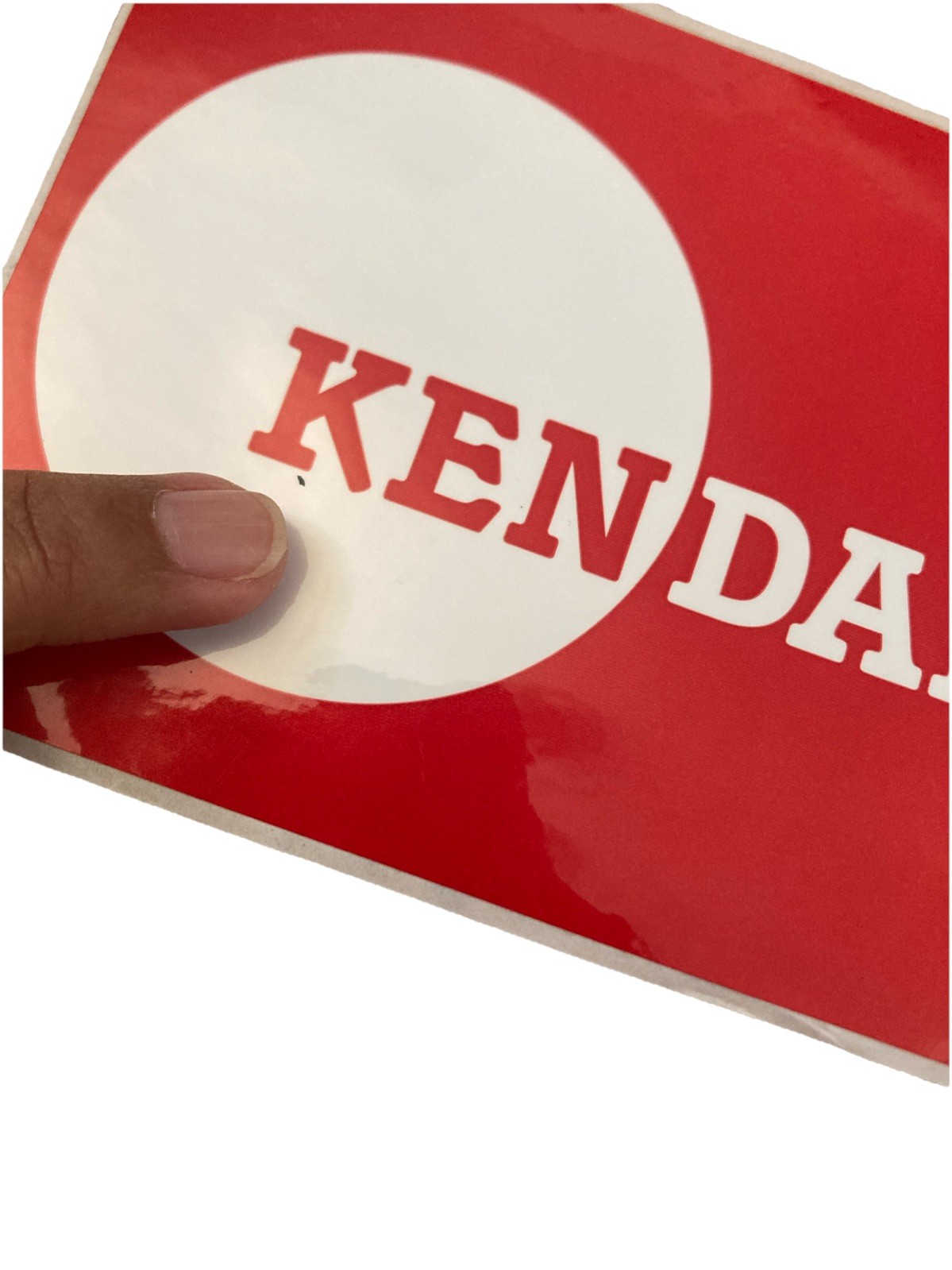 Kendama USA Red With White Stickers—9 Total—About 6” X 4” *See Description*