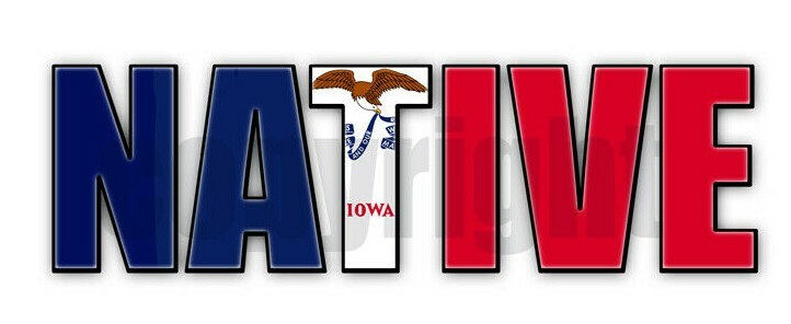 Iowa Native Flag Stickers Iowa Flag Decals Iowa Flag Stickers